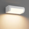 K-Bright 18W Außenlampe, LED Wandleuchte Aussen, Wasserdicht IP65 aussenlampe wand, Wandleuchte Innen/Außen mit Schwenkbar LED Panel, Warmweiß 3000K Außenwandleuchte für Garten Terrasse,Weiß