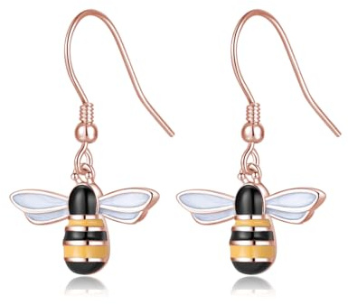 SLUYNZ 925 Sterling Silber Bienen Ohrringe Hängend für Damen Biene Ohrhänger Ohrringe