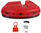 Cubierta Protectora para cortadora de césped de 26 mm CG520 430, Protector de Cuchilla para Accesorios de desbrozadora, Fabricada en plástico de, Color Rojo, 37 x 21 cm, 350 g