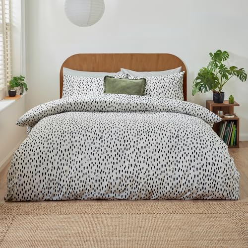furn. Dottie Duvet Cover Set – Polka Dot Printed Modern Design Bedding (Multicolour - King)