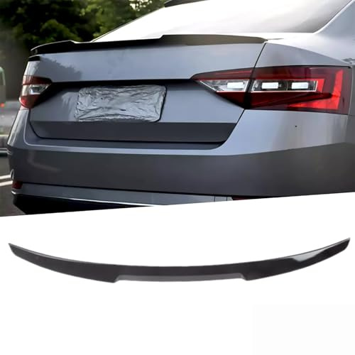 BaoHYeS Auto Heckspoiler für Skoda Superb MK III MK3 3V3 2015-2019, Spoiler ABS Heckspoiler ABS Heckspoiler Flügeldekoration