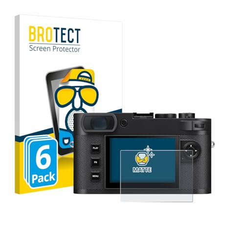 BROTECT Schutzfolie für Leica M EV1 | 6 Stück Entspiegelnder Displayschutz Made in Germany Matte Displayschutz-Folie Anti-Reflex Anti-Fingerprint Einfache Montage