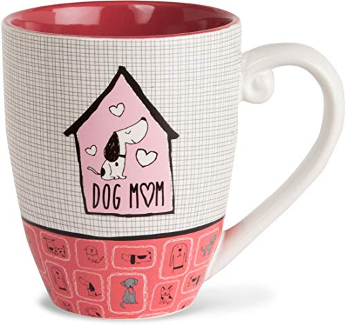 It's Cats & Dogs Dog Mom Cermaic Extra Large Coffee Mug Tea Cup 20 oz, Ceramic, Pink, 20oz