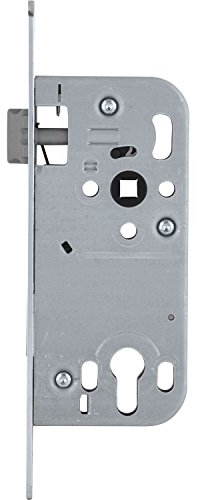 SECOTEC Tür-Einsteck-Schloss Profil-Zylinder mit Wechselfunktion Dormaß 50 mm, rund, silberfärbig, 1 Stück