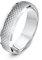Theia Unisex Ehering Sterling Silber, Hammerschlag, mit poliertem facettiertem Rand, 6mm, - Größe 56 (17.8)