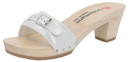 Berkemann Damen Peggy Pantoletten, Silber (Silber/Glitter 021), 40 EU