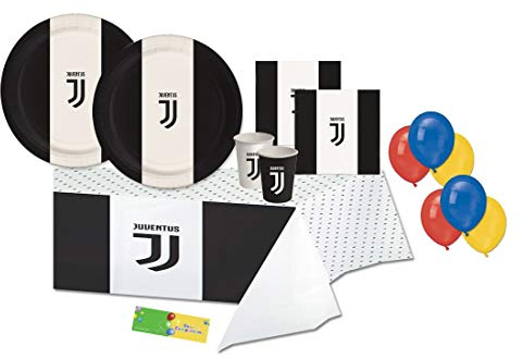 JUVE Kit n 4 F.C Juventus Coordinato Compleanno Squadra del Cuore palloni