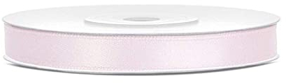 DaLoKu Satinband 6/12/25/38/50/100mm x 25m Geschenkband Schleifenband, Größe: 6mm x 25m, Farbe: helles Rosa
