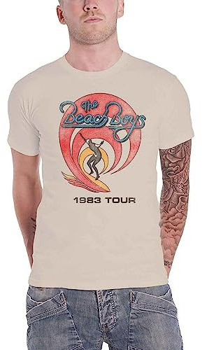 The Beach Boys Mens Tshirt -XL- 1983 Tour Cream