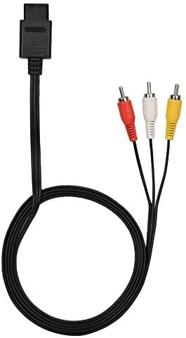 Yunir AV-Kabel, Schwarz, Composite, 175 cm, für SNES, Verbindung zu Fernseher für Audio- und Videoübertragung