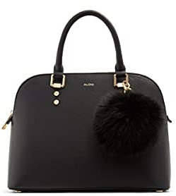 ALDO Damen Galilini Dome Satchel Handtasche, Schwarz