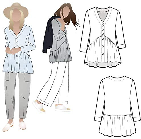 Style Arc Jules Schnittmuster Tunika, gewebt, Größen 46-56