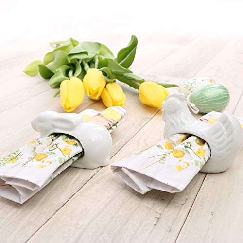 Porzellan Serviettenringe ''Ostern'' 6 tlg. (**)