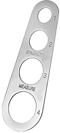 HugeDE 2 Pcs Stainless Steel Spaghetti Pasta Measure Tool 4 Serving Portion Control Gadgets Measuring Device Cooking Tools