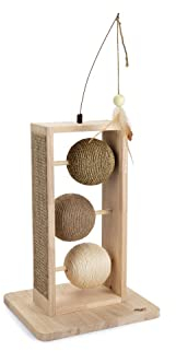 KARLIE K DBL RASCADOR DE Madera Esfera Lomax 49,5 X 29,5 X 34,5 CM
