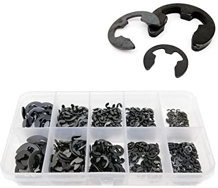 HUIBEN Xwang Store 580 / 1000pcs Kit D'assortiment Boîte De Jeu M1.2 À M15 Banne De Retenue Externe en Acier Noir M15 (Color : Set A 580pcs)