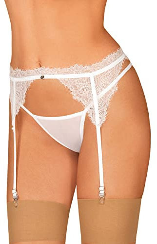 Obsessive Strapsgurt Bianelle, Weiß, L/XL