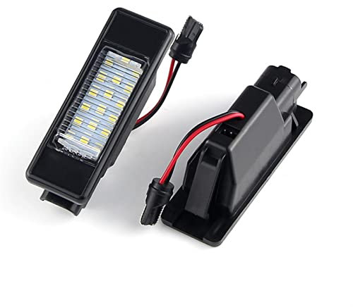 NORDYO 2Pcs Error Free White LED License Plate Light Fit For Nissan X-Trail T30 T31 Qashqai J10 J11 Primera P12 Pathfinder R51 Juke F15