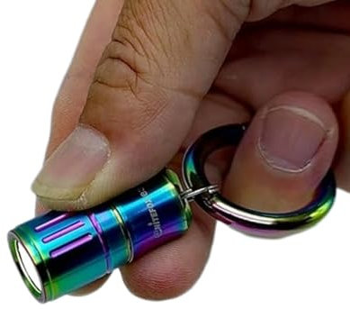 Nitefox e3 Mini Small Bright Keychain Flashlight 100 lumens Long Lifetime Waterproof EDC Light for Everyday Dog Walk Sleeping Reading Nice Gift for Parents or Friends(Color Steel)