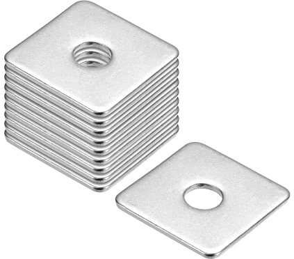 QUARKZMAN 10Stk Quadrat Unterlegscheibe M8x30x30x2mm 304 Edelstahl Quadrat Platte Unterlegscheiben Flach Pad Abstandshalter Dichtung für Hardware Verschluss