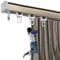 LIYI929GP Schwer Vorhangschiene Einläufige Schiene System Top & Flop Zugleich, 50-600cm Gerade Vorhang Schiene Curtain Rail Made from Aluminium, Vorhangschiene Deckenmontage Prima Zu Montieren