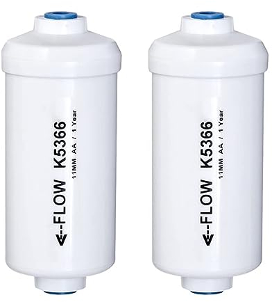 berjalan Lot de 2 pièces de rechange pour filtre à eau au fluorure K5366, compatibles avec les éléments de nettoyage du système de filtration à eau par gravité