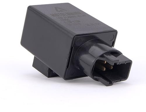 Aharon Motolumino Blinker Relais für Motorräder | Universal 12V LED/Halogen| Kompatibel mit Honda 4-Pin-Anschluss | LED-Blinkleuchten | Lauflichtblinker | Blinkrelais