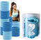 BLISSWISP Packung mit 50 Haargummis, Haargummis, für Damen und Mädchen, mehrfarbig, perfekte Ergänzung für Frisiertisch oder Bad, Blau