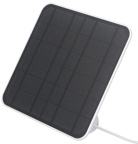 12W Solar Battery Charger,Fast Charging Solar Panel for Ring Camera, IP65 Waterproof Adjustable Wall Mounted Solar Panel for Battery Stick Up Cam Battery (White)