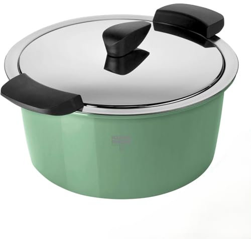 Kuhn Rikon HOTPAN® Servierkasserolle ocean green 2.0 L · Ø 18 cm, Kochtopf mit Thermoschüssel, Thermobehälter zum warmhalten