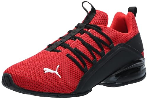 PUMA Men's Axelion Cross Training Shoes Sneaker, for All Time Red-Black Ss24, 8 UK