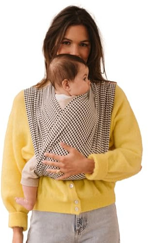 Studio Romeo - Porte bebe physiologique Duo -2 Bandeaux - Echarpe de portage bebe Pratique Et Facile - Fabrication Portugal - 100% Coton - OEKO-TEX - Dès 2 mois - Jusqu’à 12 kilos - L/XL T2 - Moss