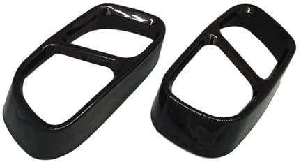 HhyY6LL Auspuffblenden für BMW X5 F15 G05 X6 F16 X7 G07 2014 2015 2016 2017 2018,Außen Endrohr Zubehör Auto Auspuff Schwanz Throat Rahmen Dekoration Abdeckung Aufkleber Trim