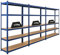 PROREGAL Mega Deal | 3X Schwerlastregal Ragnar | HxBxT 180x120x40cm | Fachlast 175kg | Blau | Garagenregal Kellerregal Werkstattregal Lagerregal Steckregal