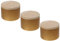 SEWACC 3 Pièces pot de bougie bougeoir chandelier Bocaux à bougies DIY candle bol à boîte de vide Fournitures pour la maison récipient en fer pour le fer Golden