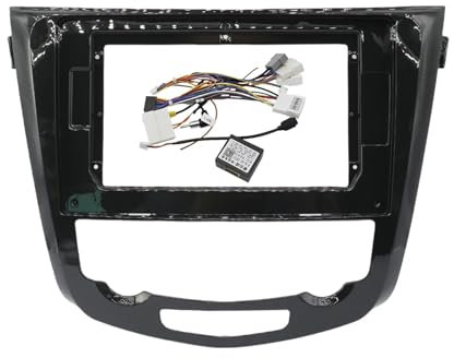 10,1 pulgadas compatible con NISSAN Qashqai Xtrail 2015-2019 Radio de coche Estéreo Fascia Marco Unidad principal Pantalla Android GPS Reproductor MP5 Cubierta de tablero P Instalar el kit de montaje(