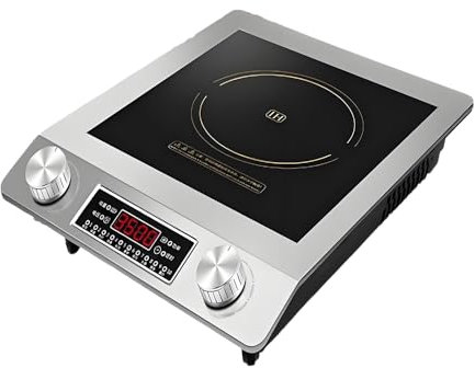 Plaque à induction, table de cuisson portable au design ultra-mince, bouton électronique, 5 modes automatiques,Minuteur,3500W