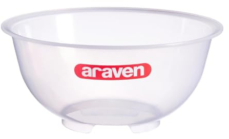 Araven Polypropylene Mixing Bowl Transparent - 11Ltr | Substantial capacity ideal for high-volume commercial food prep, offering durable construction for busy kitchens.