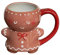 Lebkuchenbecher - 280 Ml Lebkuchenmann-Tasse, Weihnachts-Lebkuchen-Kaffeetasse, Lustige Weihnachtstasse Mit Henkel