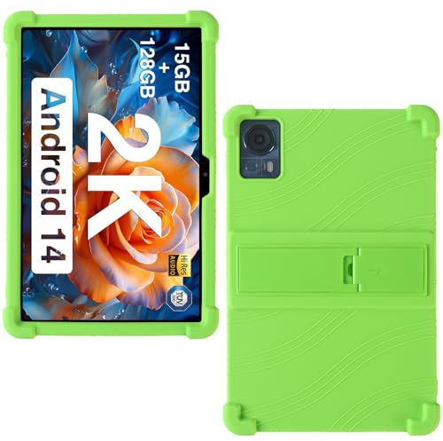 AKNICI Silicona Funda para DOOGEE T20S / DOOGEE T20 Tableta 10,4 Pulgadas, Funda Protectora con Función de Soporte para DOOGEE T20S / DOOGEE T20 Tableta 10,4 Pulgadas, Verde
