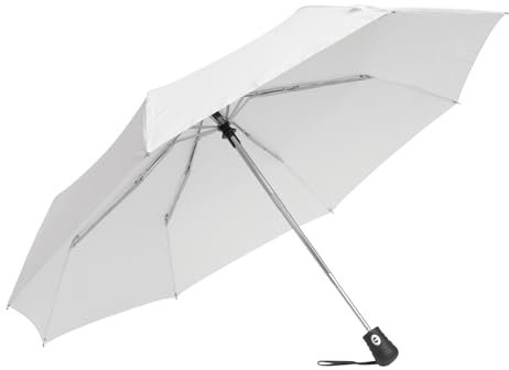 Preiswert&Gut Robuster Regenschirm Ø97 cm mit rutschfestem Griff – Schirm optimal für alle Wetterlagen, handlich und leicht! Vollautomatischer Klappschirm mit UV-Schutz und elegantem Look.