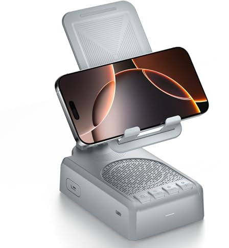 Portable Wireless Bluetooth Speakers with Phone Stand,Gifts for Women and Men,Birthday Christmas for Women Men,Kitchen Gadgets for Men,Compatible for iPhone/Samsung/Mini iPad - Gray