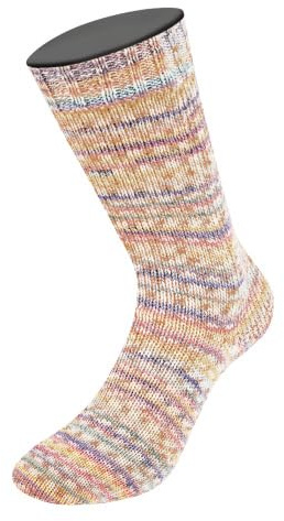 LANA GROSSA MW100 Cotton Bamboo Sole Mix | 4-fädiger Baumwoll Klassiker | Handstrickgarn aus 40% Baumwolle, 25% Schurwolle, 20% Viskose (Bambus), 8% Polyamid & 7% Polyester | 100g & 420m Wolle FB6413