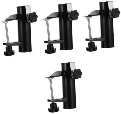 Hemobllo 4piezas Soporte De Sombrilla Resistente para Patio Clip De Fijación para Sombrillas De Exterior y Playa para Balcones y Jardines