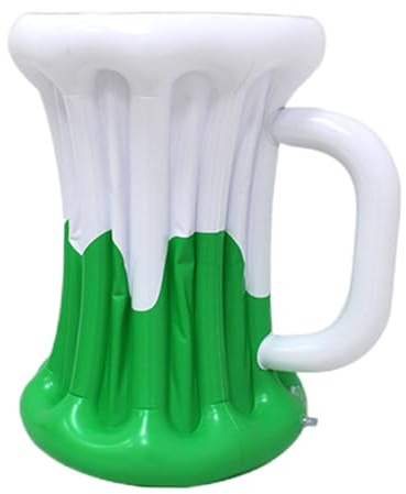 Jlobnyiun Aufblasbare Bierkühltasche, aufblasbarer und schwimmender Getränkeeimer aus PVC - tragbare PVC-Behälter für Getränke und Dekoration für Grillpartys, und Feiern