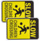 Alipis Panneaux de signalisation Enfants lents - 2 pièces, panneaux en fer, avertissements de sécurité pour enfants à ralentir dans les rues, écoles, parcs et quartiers, jaune, 30 cm x 20 cm