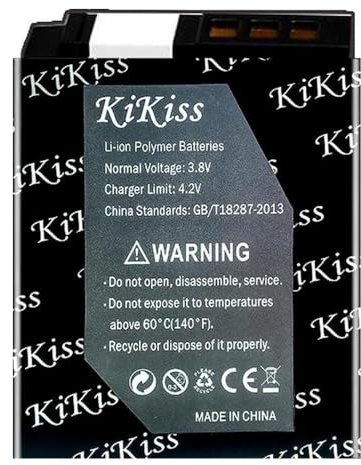 1900 mAh Kamera-Akku, kompatibel mit Nikon Coolpix A1000 B600 W300 A900 AW100 AW110 AW130 AW120 S9700 S9500 S9400 S8100, Li-Ionen-Polymer, 0-Zyklen-Ersatzakku