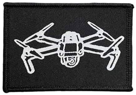 Bestickte Klett Patch 'Drohne', Witziger Klettaufnäher Für Taktische Ausrüstung, DIY Kleidung, Rucksack & Uniformen, Morale Patch Mit Haken- Und Schlaufenband