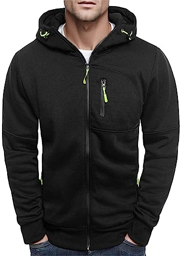 EODJXIO Felpa Rosa Uomo con Zip Giacca Neve Giubbotto Pesi Bomber Jackets For Men Termico Lavoro Pile Blazer in Pelle