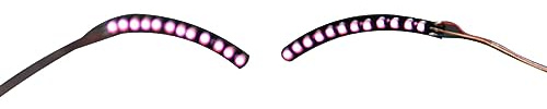Faux cils LED ultra-légers avec éclairage bleu vif, idéaux pour fêtes, soirées club, Halloween et cosplay – design scintillant et boîte cadeau incluse